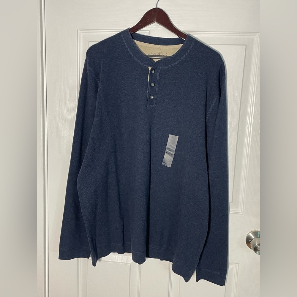 Eddie Bauer 1/4 Button long sleeve